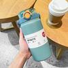800/1000/1200ml Stainless Steel Water Jug,Pop Flip Lid Insulated Sports Bottle with Carry Handle & Shoulder Strap Camping Hiking