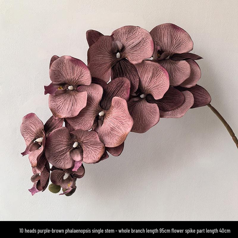 Light Luxury Phalaenopsis Artificial Floral Arrangement for Dining Table Decoration