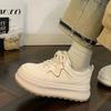 Campus women's shoes new shoes popular students autumn platform sports leisure versatile white shoes
