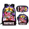 3pcs School Printing Bag Backpack Lunch Box Pencil Bag Gift Children