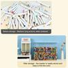 Mark Pen Storage Box Acrilico trasparente Doppio strato 18 scomparti Desktop Art Marker Pen Matita Divisore Organizzatore Forniture per la casa