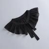 BLACK COLLAR embroidered elegant tied fashionable clothing accessory
