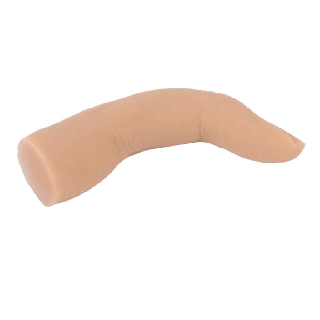 Tattoo Practice Finger Model Professional Silicone Bendable Fake Nail Art Training Finger for Acupuncture