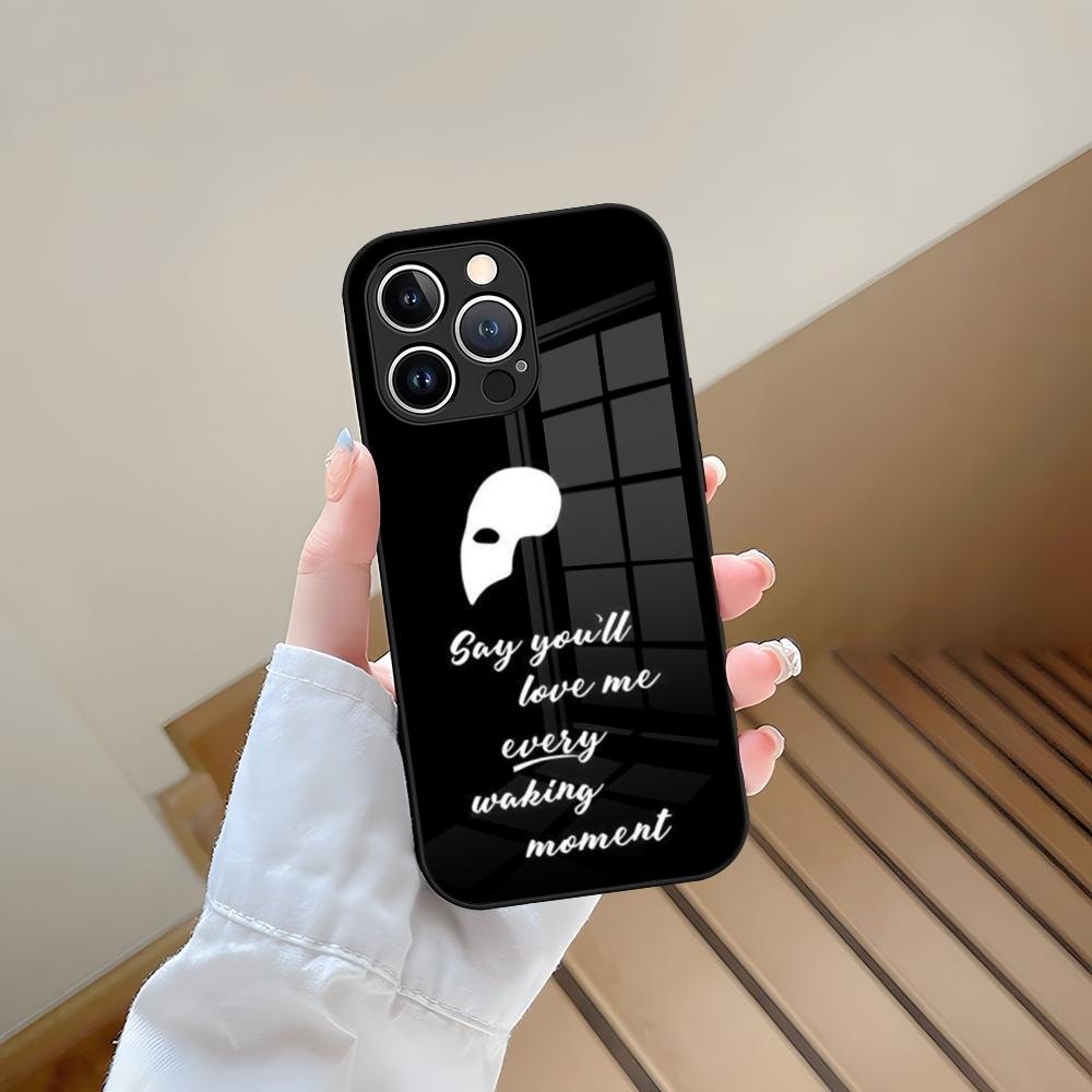 Phone Case Tempered Glass For IPhone 13 17 15 16 14 12 11 Pro Max Plus Mini XR XS SE2020 Coque The Phantom Of The Opera