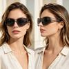 European and American YK hollow sunglasses personalized street shot sunscreen sunglasses new cat eye retro sunglasses women