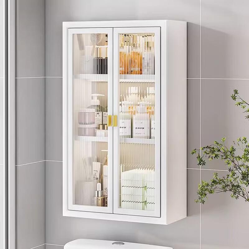 

TANMINGFEI Багатофункціональна водонепроникна настінна шафа для зберігання без свердління