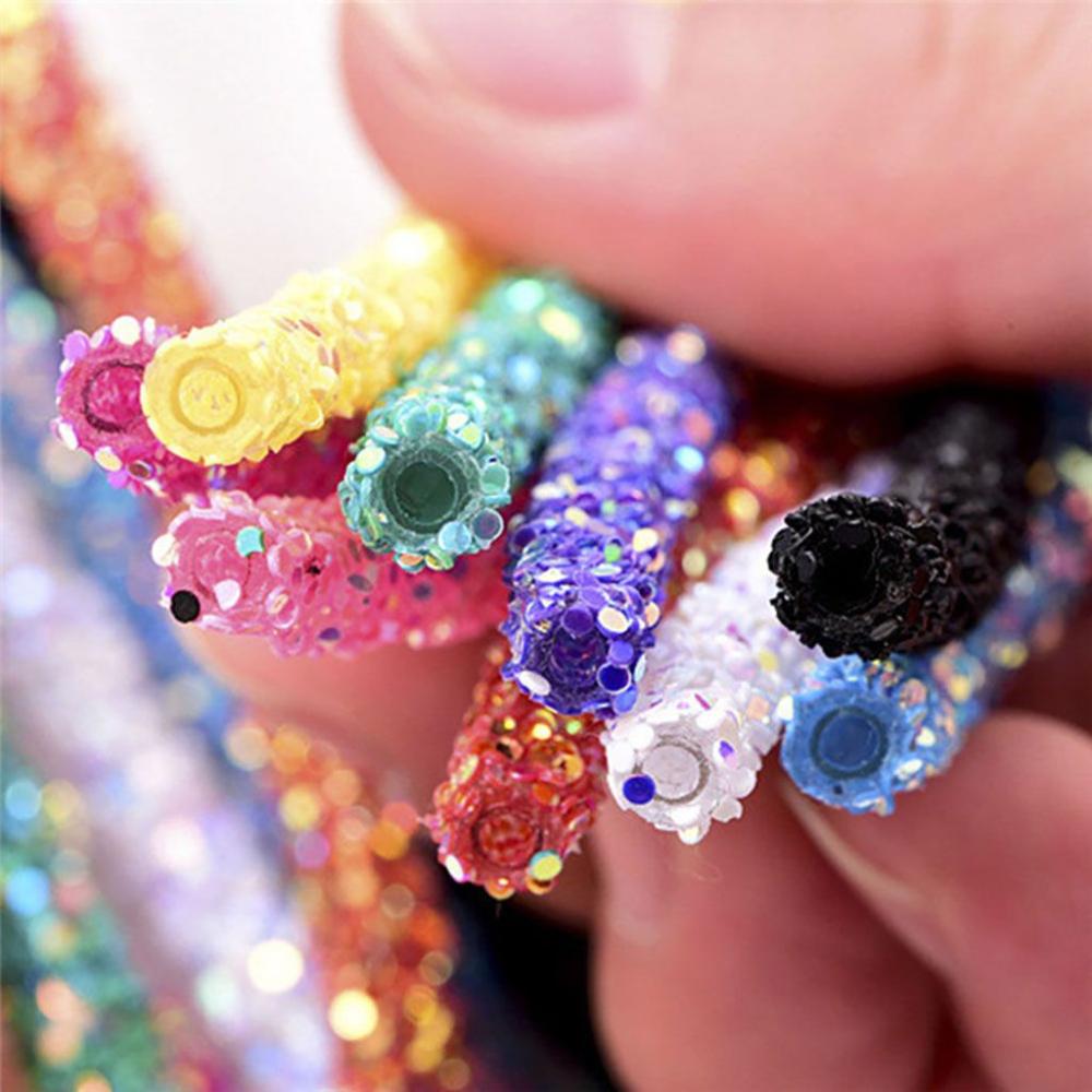 Colorful Party Decoration Soft Shiny Resin Sequin Rope Hat Decor Sandal DIY Glitter Rope Strings