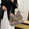 Vintage Women's Bag Tassel Ethnic Handwoven Crossbody for Lady Bag Hippie Sling Shoulder Bags for Ladies Handbag