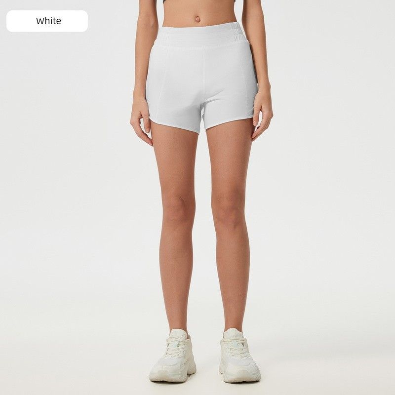 2025 Spring and Summer New Quick-Drying Sports Shorts Women's Running with Lining Training Workout Pants High Waist Yoga Shorts