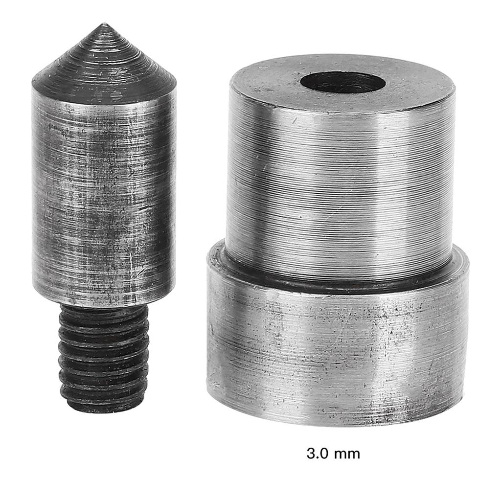 2pcs 1.5-16mm 45# Steel Punching Mold Hollow Hole Puncher Leather Belt Punch Tool (1.5mm)