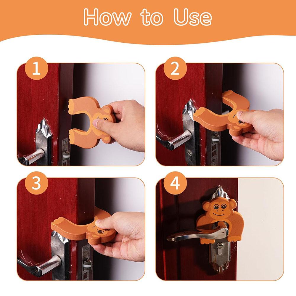 8pcs Animal Clamp Protectors for Doors for Room Doors and Sliding Doors