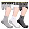 Men's Sports Pile Socks Two-Tone Pile Ankle Socks 10 Pairs