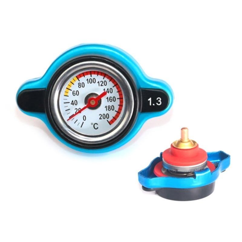 652F Thermost Radiator Cap Cover With Water Temp Gauge 0.9 Bar/ 1.1 Bar/1.3 Bar Cover Automotive Engine Parts