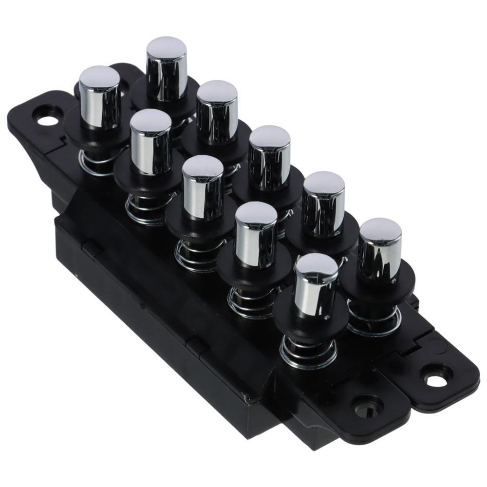 2PCS Durable Pushbutton Switches Keyboard Switch 250V 4A 5 Pushbutton Key Board Switches Piano Type Range Hood