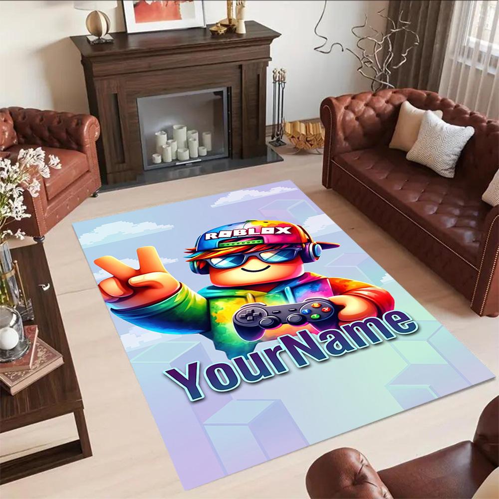 Roblox 117 Personalized Name Floor Mat Design for Kitchen Study room Hallway Foyer Antislip Carpet Decorate Offices