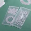 10Pcs Cutting Dies Stamps Organizer Pockets Clear Envelopes Scrapbooking Stencil Organizers Decorative DIY Mold Storage Gadgets