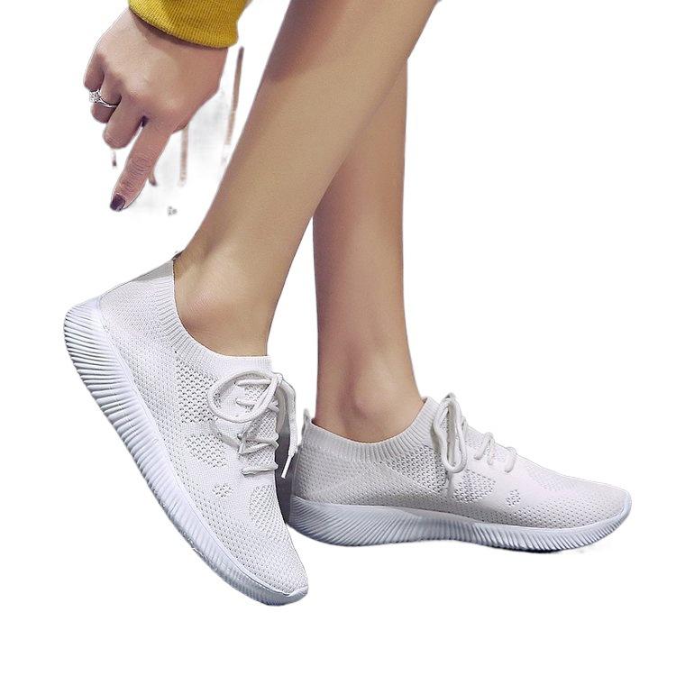 New Trendy Casual Sports Shoes. Mesh Shoes Rubber Muffin Sole Mid-heel (-c