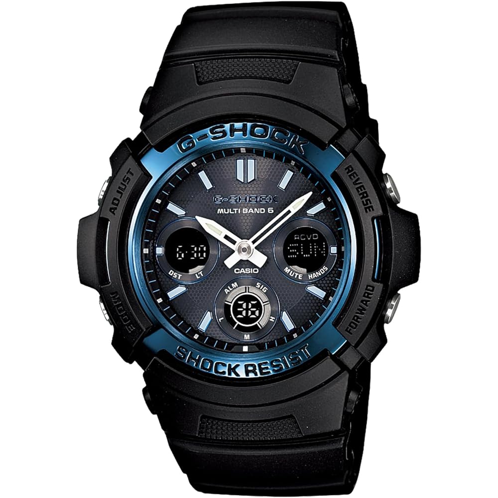 Casio G-Shock AWG-M100A-1AJF Men's Solar Radio-Controlled Watch Black