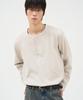 Dop Jason Stitch Waffle Henley Neck Ivory