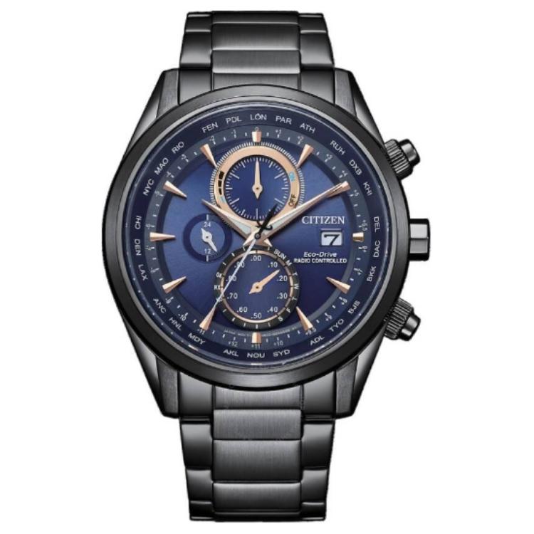 

CITIZEN 100m Waterproof Light Powered Quartz Movement Stainless Steel Strap Watch 43 Mm AT8265-81L Blue Dial