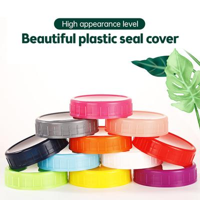 1Pcs WIDE Mouth Mason Jar Lid with Sealing Ring Durable PP Storage Caps for 2.7in Glass Mason Jar