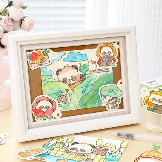 Aquarellmalbuch für Kinder mit vorgedruckten Pigmenten, kleckerfreier DIY-Malblock, pädagogische Kunstaktivität