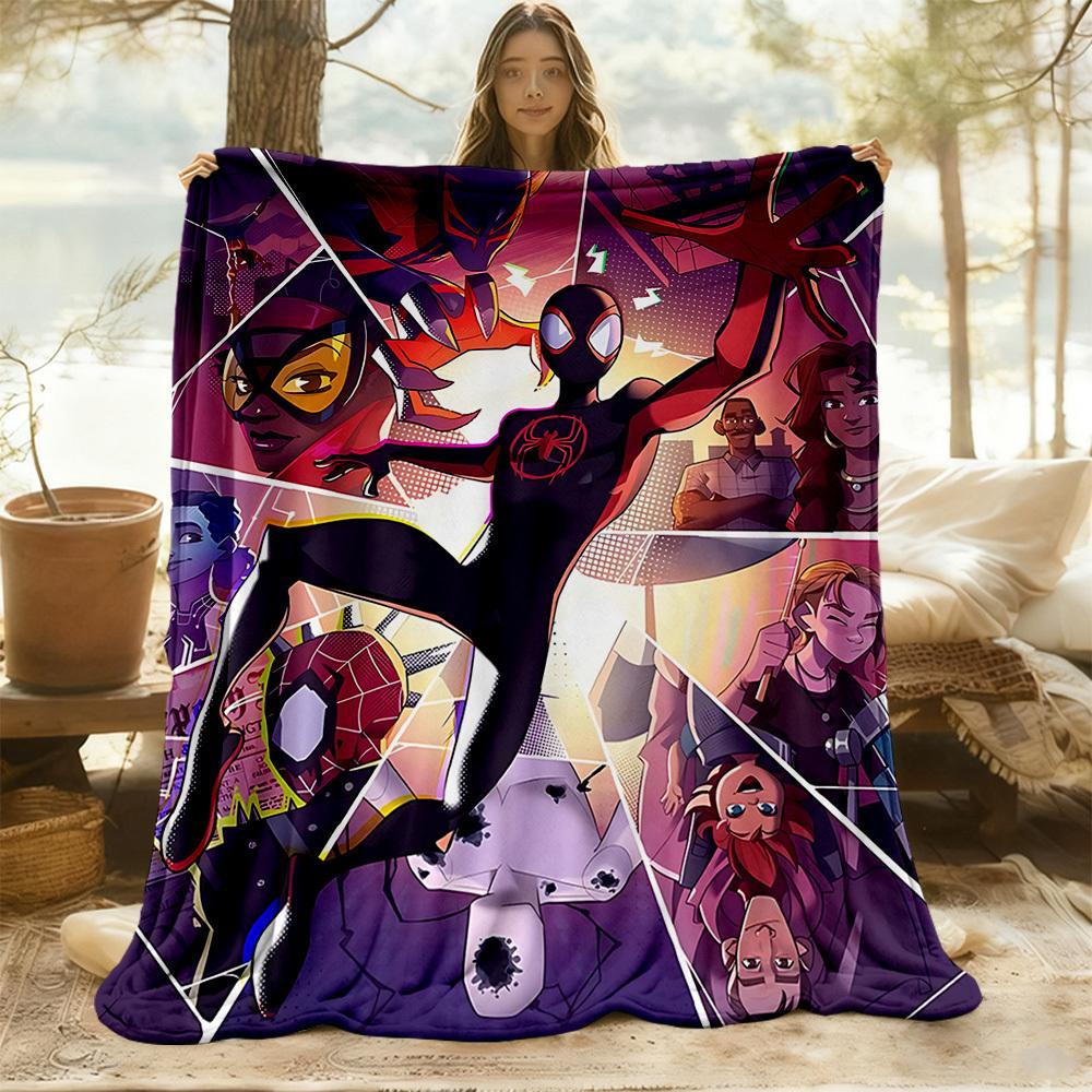 1PC SpiderPerson, Urban Hero Outdoor Blanket Lightweight Flannel, Soft & Warm, All-Season Use for Sofa, Outdoor, Camping, Living Room, Office57