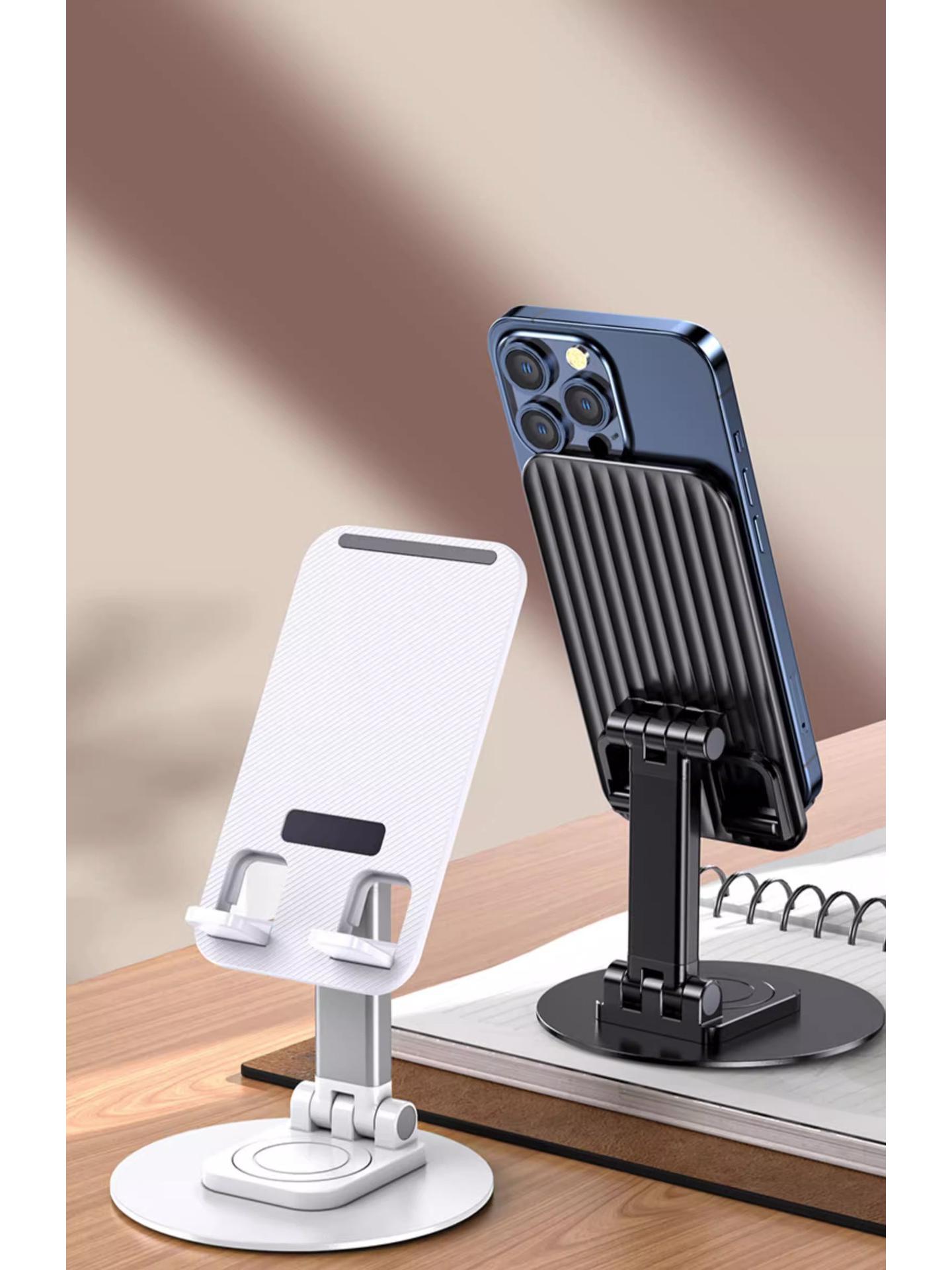 360° Rotating Adjustable Desktop Phone & Tablet Stand Black K9