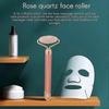 Jade Roller für das Gesicht 3 in 1 Elektrischer Vibrations-Gesichtsroller-Massagegerät Quarzroller-Massagegerät Hautstraffung