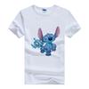 Casual Disney Cartoon Woman T-shirts Lilo Stitch Gothic Blouses Y2K Streetwear Tops Stich Grunge Men Clothing Summer Hippie Tees