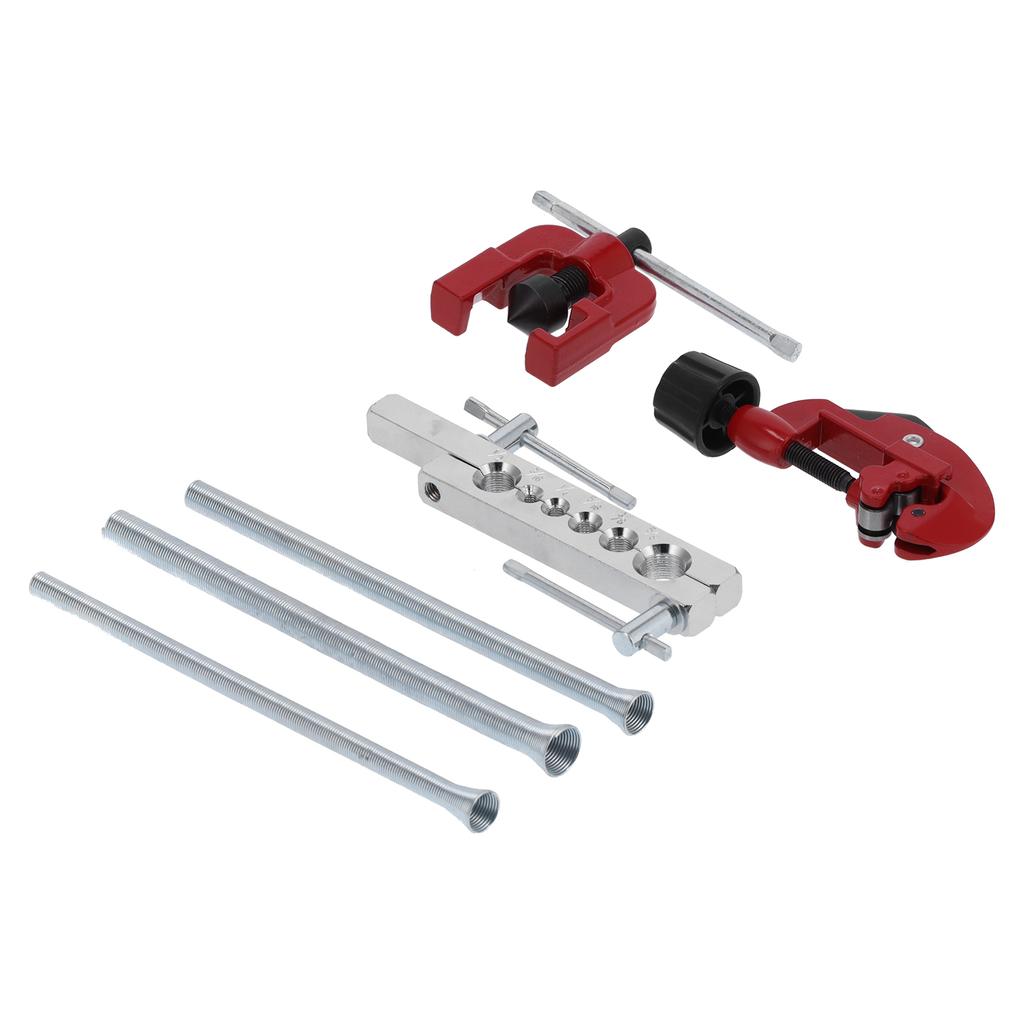 6-teiliges Bördelwerkzeug-Set Rohrexpander Federreibahle Rohrabschneider für Kupferrohr/Leitung CT?8012
