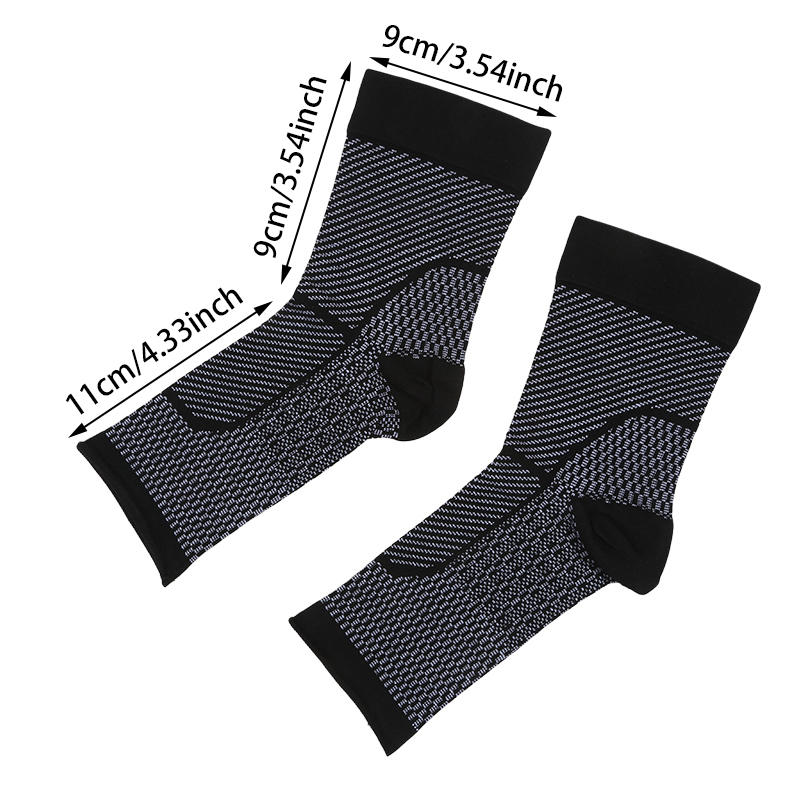 Ankle Joint Protection Open-toe Pressure Socks Sweat Absorption Reduce Vibration Compression Socks Hosiery Sports