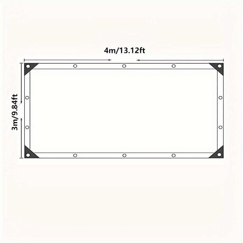 1pc Outdoor Sunshade Netting, Reinforced Sunscreen Netting with Wrapped Edges All Around, Durable Roof Shading Supplies