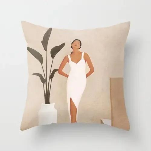 Nordic Abstract Geometric Collection Printed Sofa Cushion Cover Pillowcase Home Decor Party Car Bedding