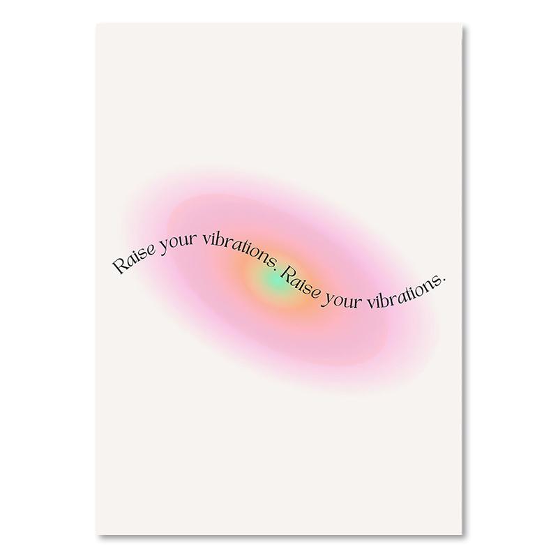 Angel Numbers Gradient Aura Posters and Prints Aesthetic Danish Pastel Canvas Painting Nordic Art Wall Picture Dorm Home Decor