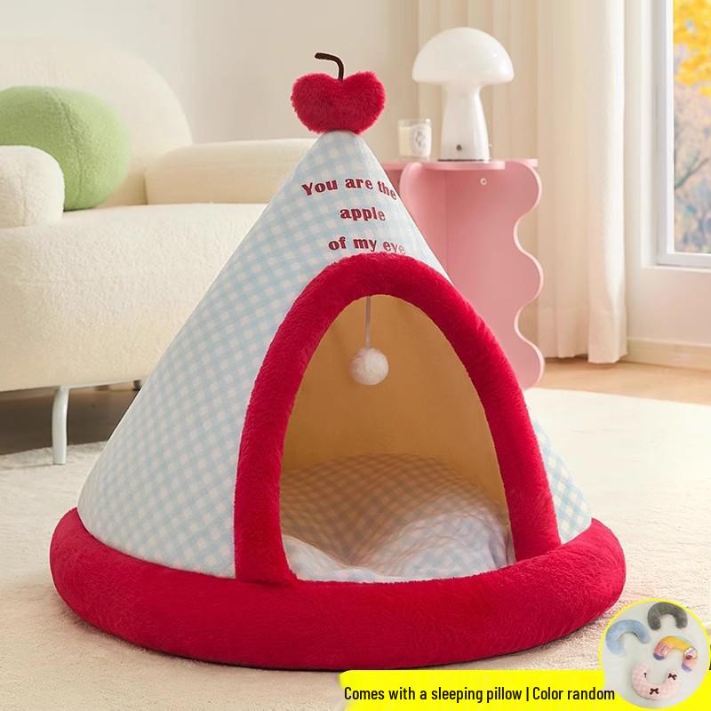 Four Seasons Enclosed Cat Nest Tent: Universal Pet Villa & Bed