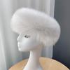 New Winter Thick Furry Hairband Fluffy Faux Fur Women Girl Fur Headband Hat Winter Outdoor Earwarmer Ski Hats Snow Cap