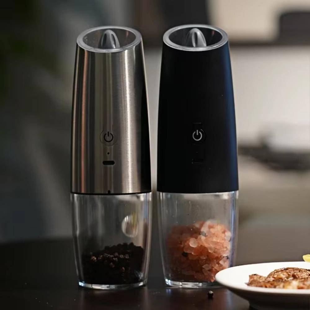 Rechargeable Automatic Pepper Mill Adjustable Coarseness Pepper Grinding Bottle Restaurant
