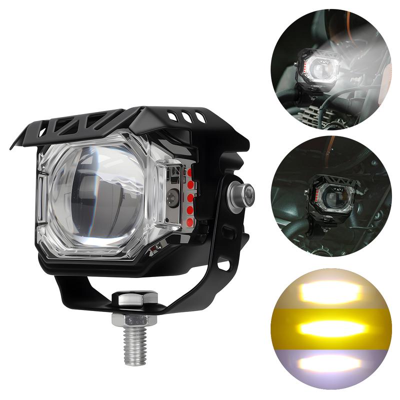 Motorcycle LED Driving Fog Lights 12V-24V Multiple Modes LED Auxiliary Lights For Tractor Truck ATV Off-road Vehicles Parts
