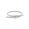 Bracciale in Acciaio a Forma di H: Acciaio Inossidabile Regolabile, Oro 3D, Impermeabile, Resistente al Sudore, Design a Corda