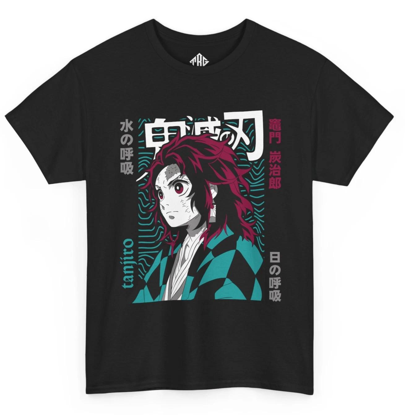 Аниме Футболка Стиль Воин Графическая Футболка Вдохновленная Косплеем Kimetsu No Yaiba S