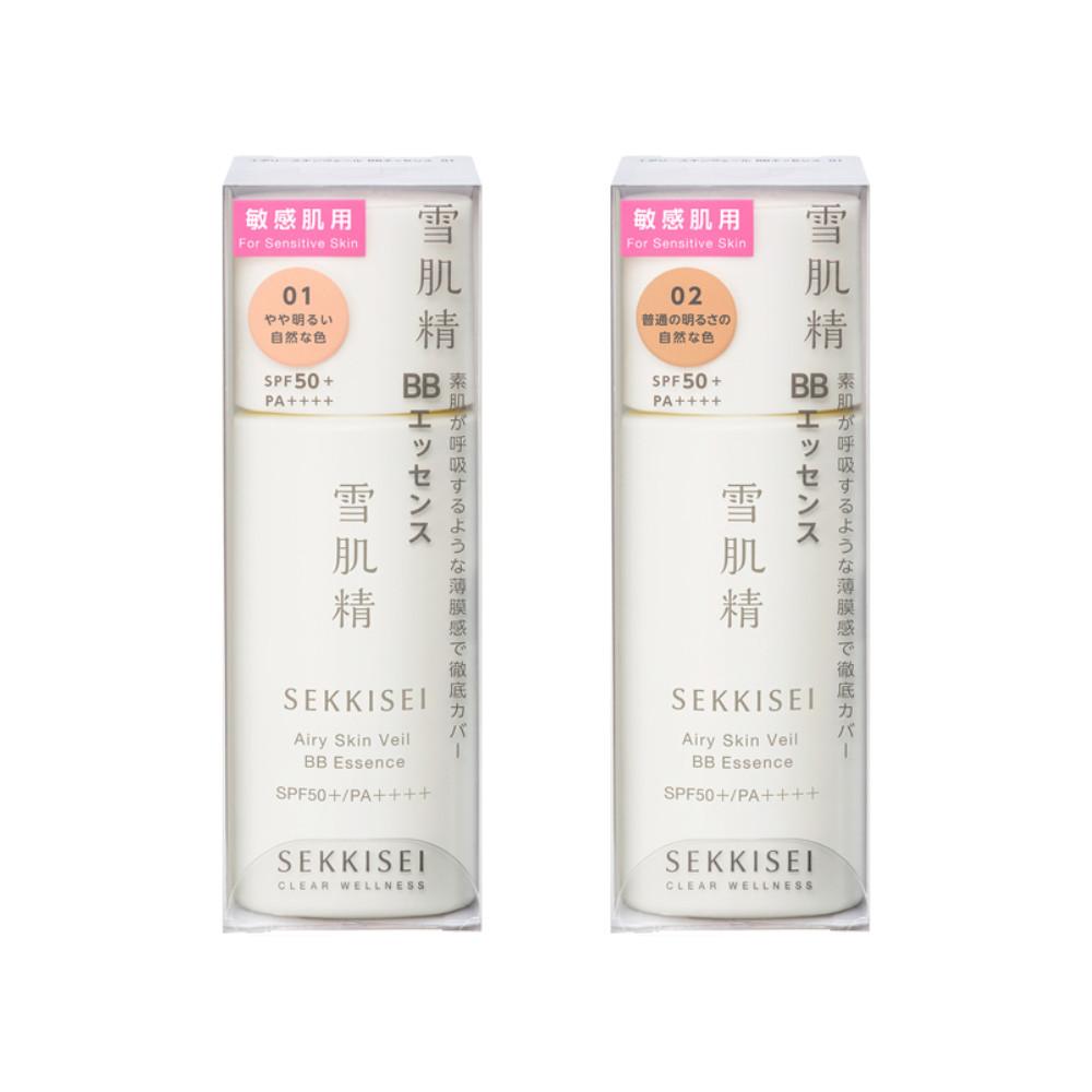 KOSE Sekkisei Clear Wellness Airy Skin Veil BB Essence 30ml 02 Regular Natural  01 Light Natural
