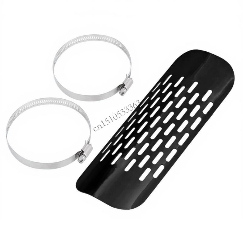 Motorcycle Exhaust Pipe Protectors Heat Cover Guards Antiscalding Cover For Most Motorcycle Model 090E