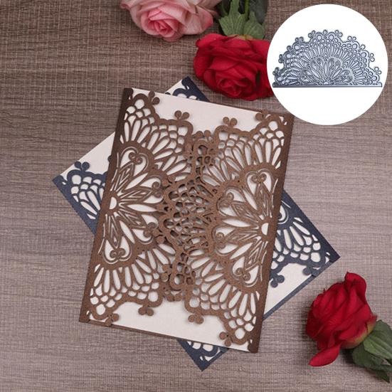 Floral Cover Greeting Card Cutting Die Scrapbooking Paper Embossing Album Decor