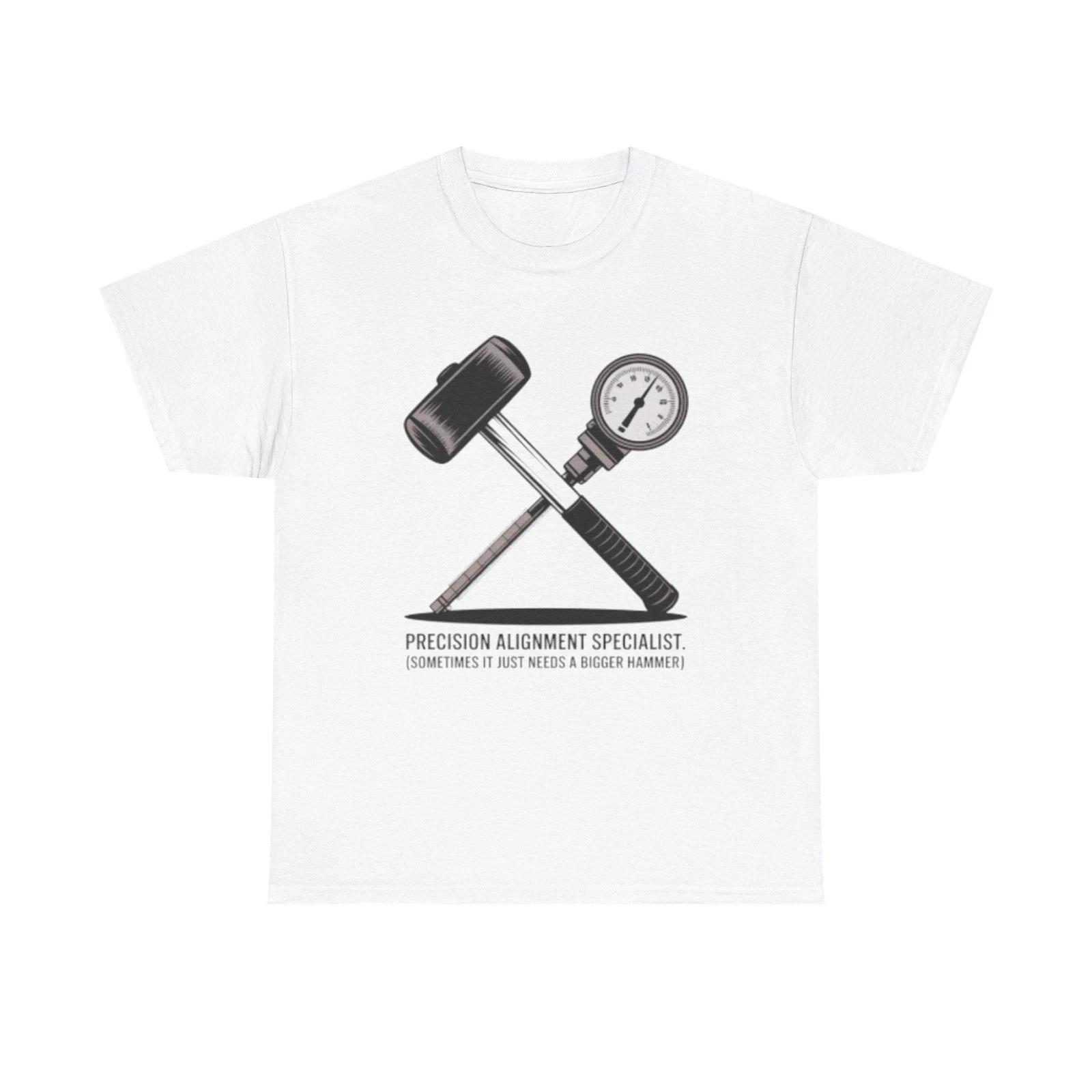Funny Millwright T-Shirt Sledgehammer Graphic Tee Industrial Mechanic Work Shirt 4XL