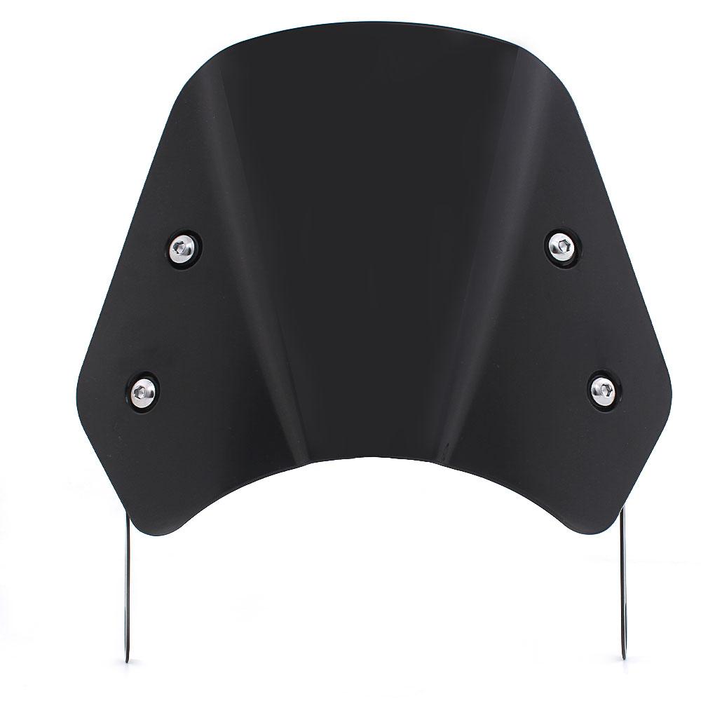 Motorcycle Smoke Universal 5-7" Headlight Fairing Windshield Compact Sport Wind Deflector Visor For Harley GS750E SUZUKI SV400
