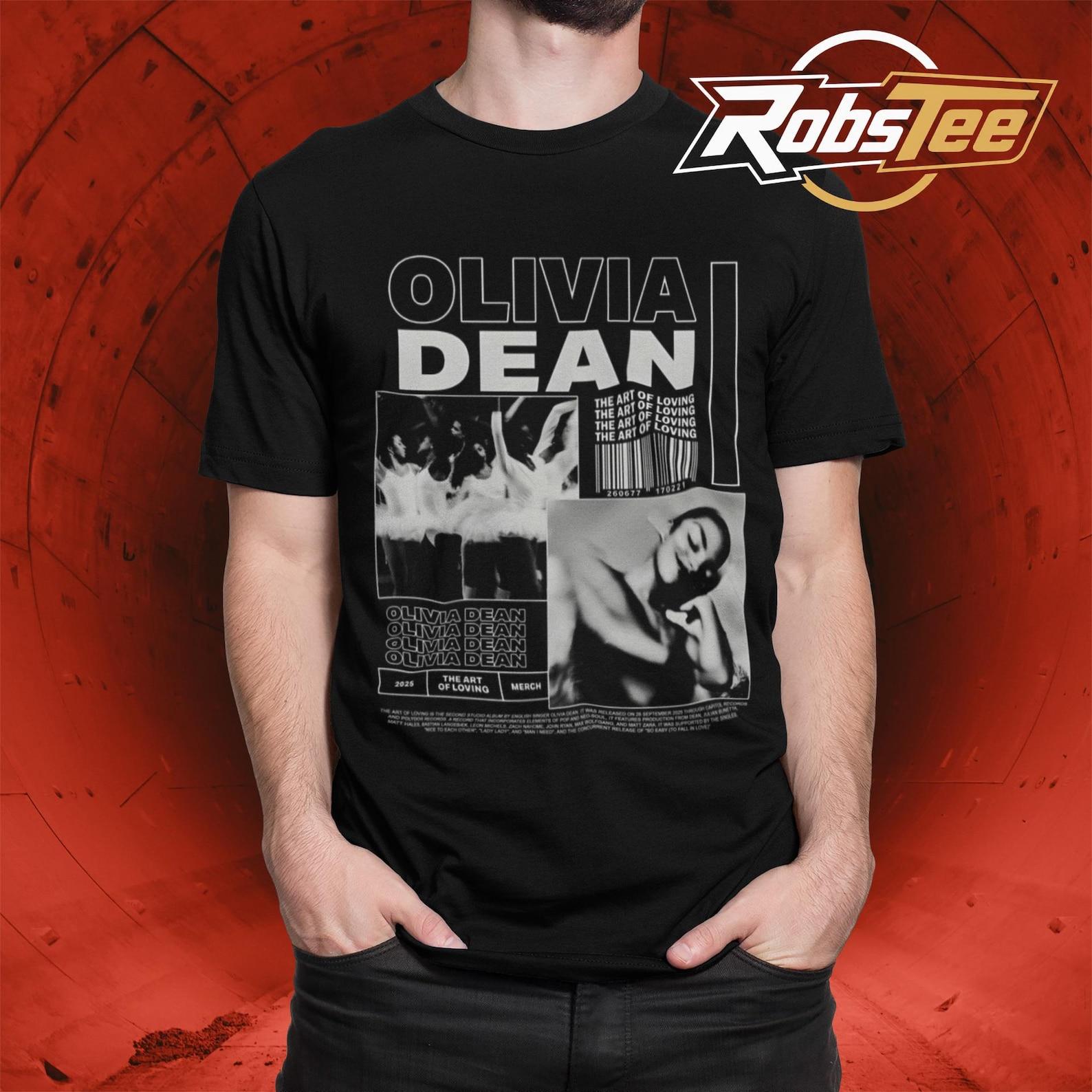 Olivia Dean Vintage R&B Singer T-Shirt, The Art Of Loving Shirt, Grammy Graphic Concert Tee L