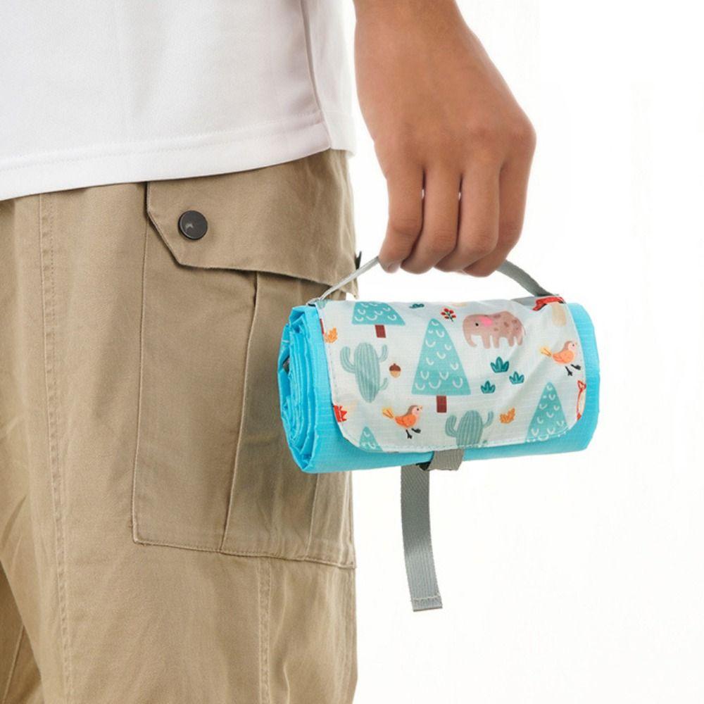 Wasserdichte Picknickmatte für den Außenbereich, Taschengöße, Mini-Strandmatte, Tragbare Picknickmatte für Reisen
