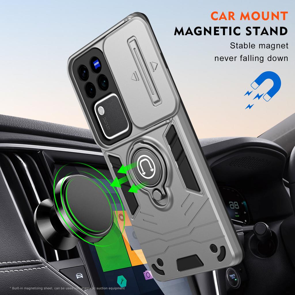 Applicable to VIVOV11FE push window ring mobile phone case Y11 rotating bracket V11 protective case V11 anti-drop case V11