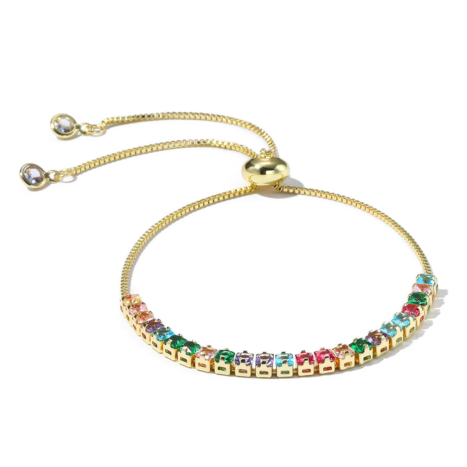 Adjustable Bracelets Tennis Bracelets Zircon Bracelet Adjustable Slider Bracelet 1